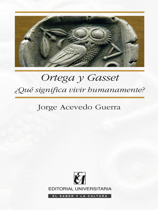 Title details for Ortega Y Gasset by Jorge Acevedo - Available